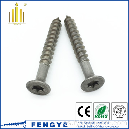 Tornillo de madera de acero inoxidable tornillo de tapping Torx